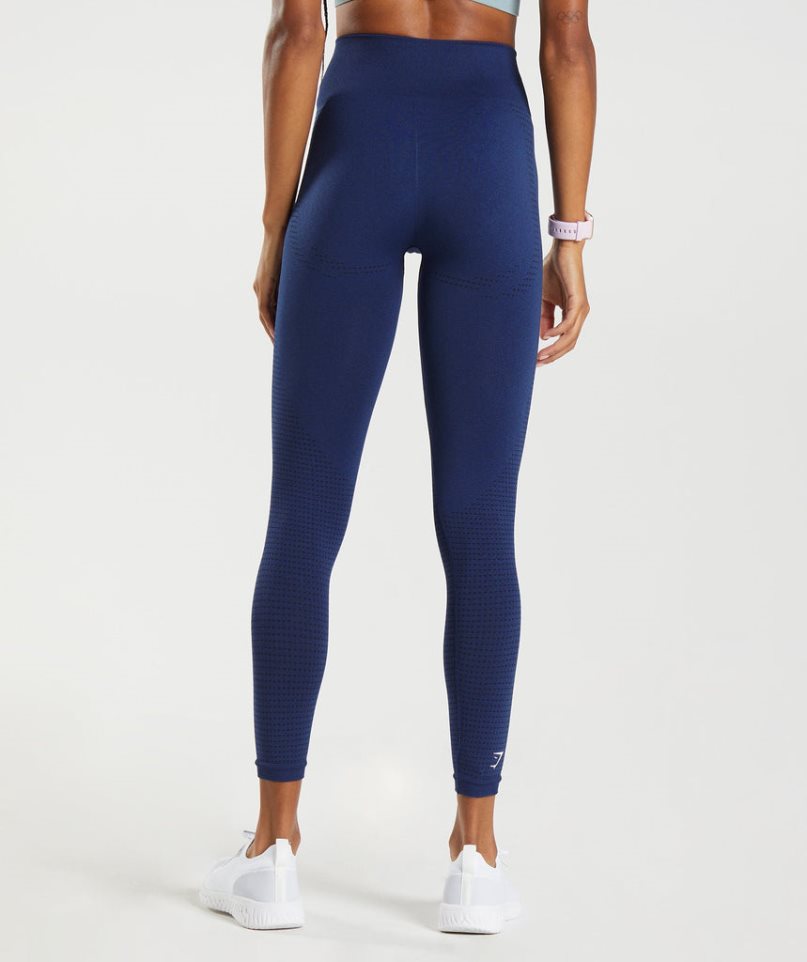 Women's Gymshark Vital Seamless 2.0 Leggings Blue | NZ 6DABVI